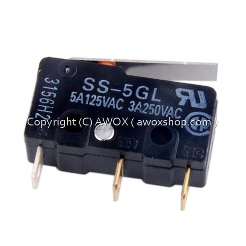 WANGCL 50PCS Micro Interruttore Mini Finecorsa Lunga Cerniera Leva 3Pin Sensibile Tact Switch Per Computer Mouse Elettronica Automotive, Comunicazione Test Attrezzature ECC