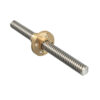 t8 threaded bar 100mm with t8 nut