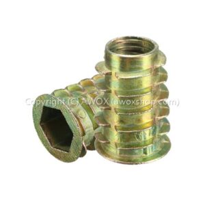 Flanged Hex-Drive Threaded Insert nut M5 10mm height 1